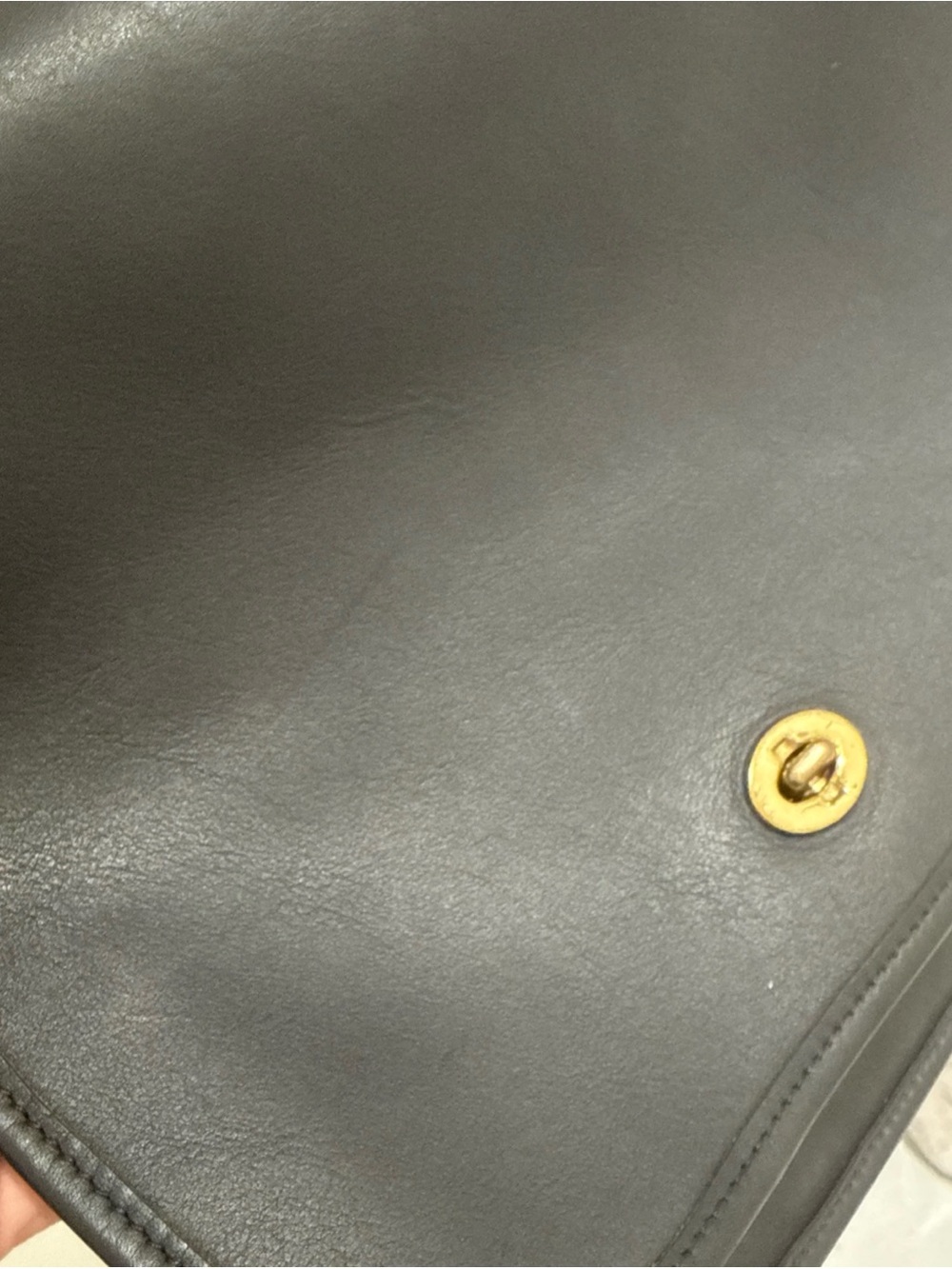 Coach Black Leather Crossbody Bag with Gold Hardware - Picture 10 of 16